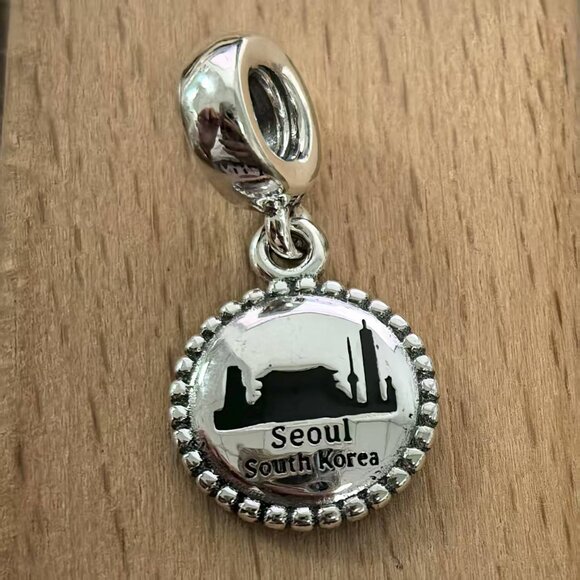 Pandora Seoul South Korea Charm Pendant, S925 Silver Bracelets - Picture 1 of 4